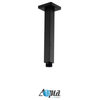 Aqua Piazza Set, 8" Ceiling Mount Square Rain Shower and Handheld, Matte Black