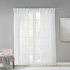 100% Polyester Twisted Tab Voile Sheer Window Pair, MP40-5468