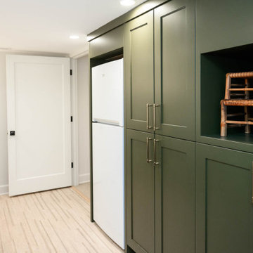 Basement for a Tudor style home