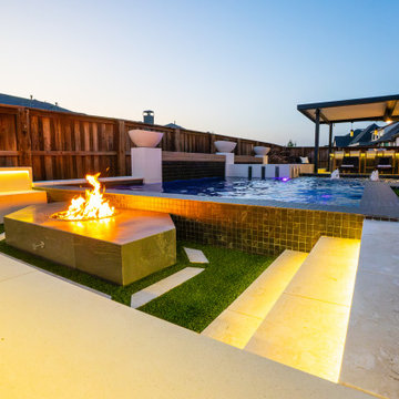 Luxury Modern Backyard- Frisco, TX
