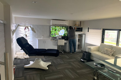 Example of a trendy living room design in Other