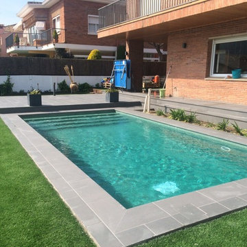 Construcción de piscinas en Vilassar - Después