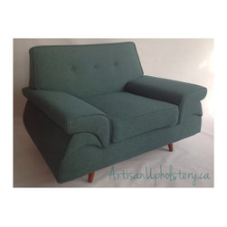 Teal Vintage Chair - Living Room Chairs