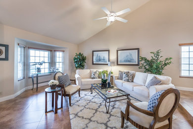Inspiration for a living room remodel in Orange County