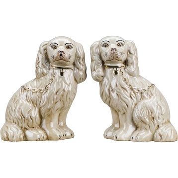 Pair of White Dogs