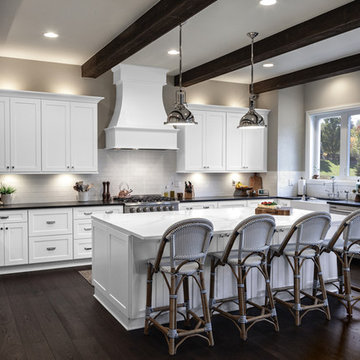 White Transitional Kitchen, Bath, Laundry Room