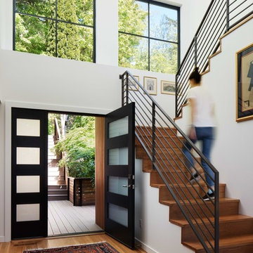 Council Crest Portland Remodel: Entryway