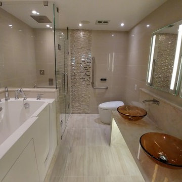 Condominium Washroom renovation Handicap accessible