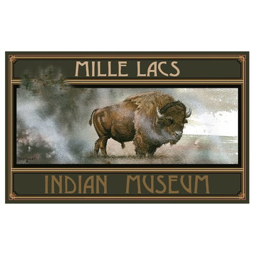 Dave Bartholet Bison King Mille Lacs Indian Museum Art Print, 12"x18"