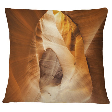 Inside Antelope Canyon Usa Landscape Photo Throw Pillow, 16"x16"