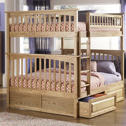 Columbia Full over Full Bunk Bed in Bunk BedMaple Finish - Bunk Beds
