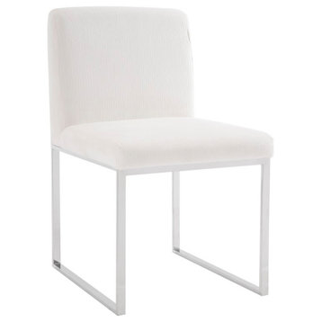 Frozen Dining Chair, Corduroy White