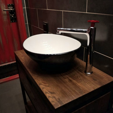 Мебель для ванной комнаты в стиле лофт