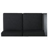 GDF Studio 4-Piece Coral Bay Outdoor Gray Aluminum V-Shape Sectional Sofa Set