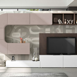 Italian Wall Unit Velvet 118 by Artigian Mobili - $4,125.00 - Entertainment Centers And Tv Stands