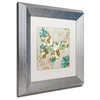 Color Bakery 'Winged Tapestry II' Art, Silver Frame, White Matte, 11"x11"