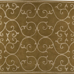 Annapurna Olive Green Rug - Rugs