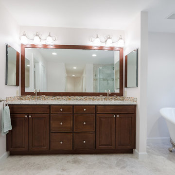 Platinum Finish on a Beautiful Bathroom Reno
