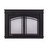 Pleasant Hearth Fenwick Collection Fireplace Glass Door, Black, Medium