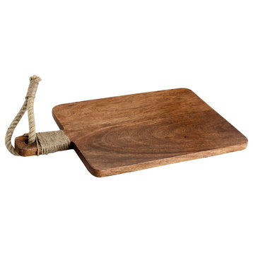 The Mascot Hardware 18'' x 10'' Rectangle Wooden Cutting Board With Handle