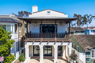 Tuscan home design photo in Orange County