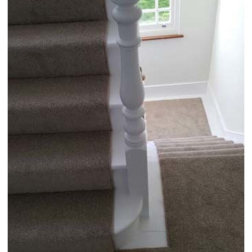 Grey Carpet Runner Installation by The Flooring Group