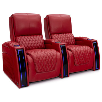 Seatcraft Apex Home Theater Seating, Red, Row of 2