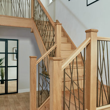 Opus Antique Brass Finish Staircase