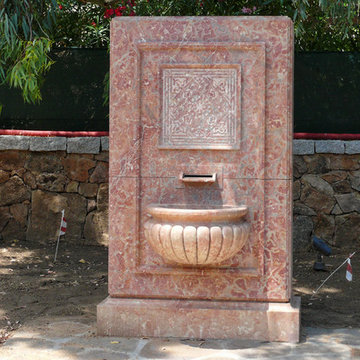 marble fountain with godroons