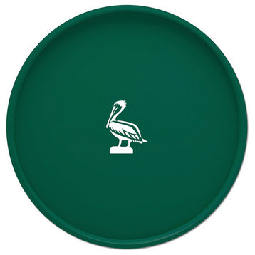 Kasualware 14" Round Serving Tray Green Pelican