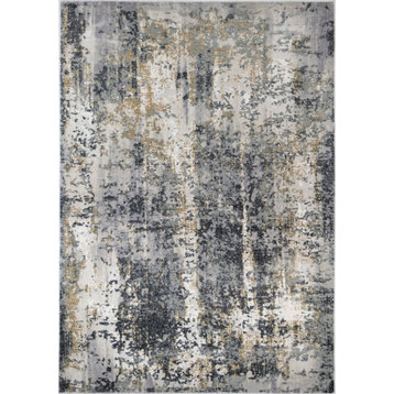 Astor Silverlight Transitional Abstract Area Rug, 8'x10'