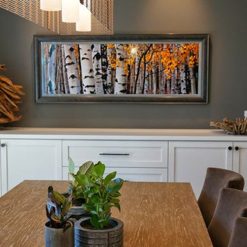 Alamo, CA. Farmhouse. Full Service Design Firm. Dining Room. Built-Ins