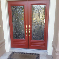 Refinished front doors in Arlington, 2013. - Front Doors