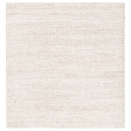 Safavieh Natural Fiber Collection NF212 Rug, Bleach, 9' Square