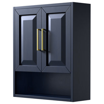 Daria Wall-Mounted Storage Cabinet, Dark Blue