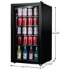 Equator SLIM 18in Freestanding Beverage Refrigerator 3.2 cf 117 cans 110V Black