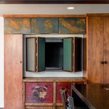 Steampunk Meets Modern Kitchen