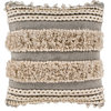 Helena Pillow, Taupe, 20"x20", Cover Only