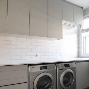 Modern Nantucket Nautical: Laundry Room