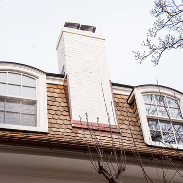 Cedar Shake Shingles with Copper Flashings