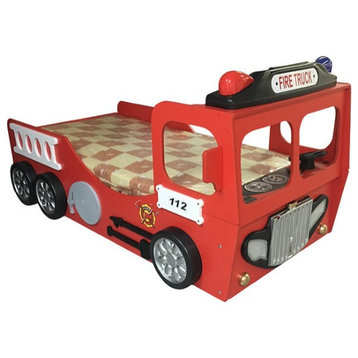 Fire Truck Kids Bed