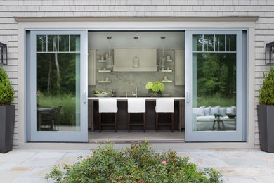 Transitional exterior home photo in New York