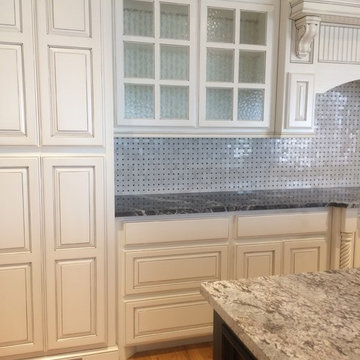 Obscure glass cabinet doors