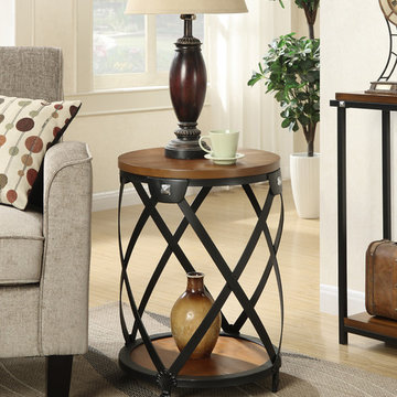 Nordic Round End Table