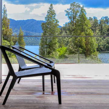 Balcony - Modern, Spacious Lakefront Holiday Home