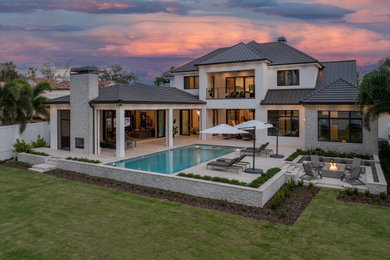 Trendy home design photo in Orlando