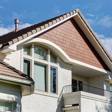 Longmont Gable Siding | WoodTone Shake Siding Accent