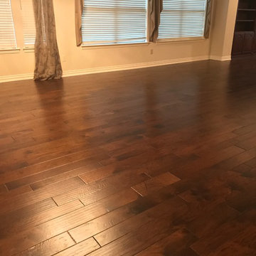 Bella Cera hickory random width wood floors. Style Verona, color Bologna.