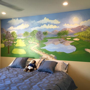 Golf Mural for Palm Desert residence