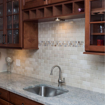 Maple Cabinet kitchen and wet bar remodel